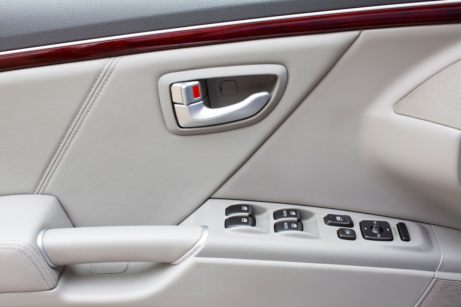 image of buttons on car door